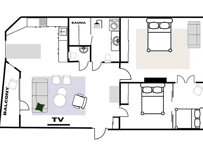 Luxury Penthouse, Sauna, Balcony, Aircon דירה
